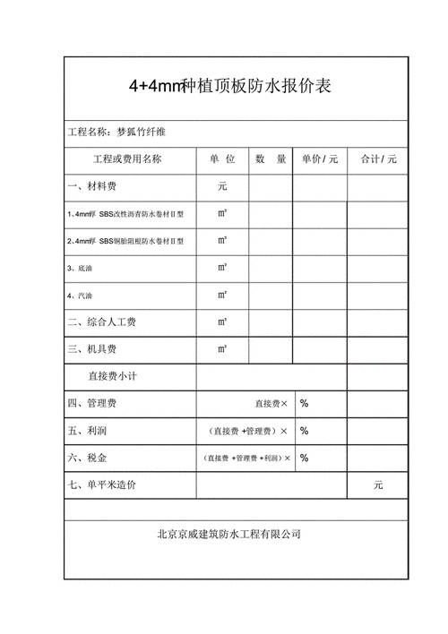 防水卷材价格-第2张图片-七天装修网