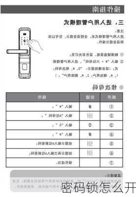 密码锁怎么开-第2张图片-七天装修网