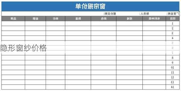 隐形窗纱价格-第3张图片-七天装修网