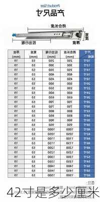 42寸是多少厘米