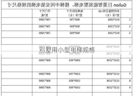 别墅用小型电梯规格-第3张图片-七天装修网