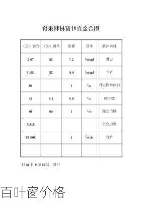 百叶窗价格-第1张图片-七天装修网