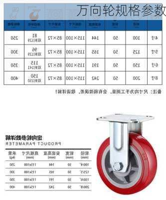 万向轮规格参数-第2张图片-七天装修网