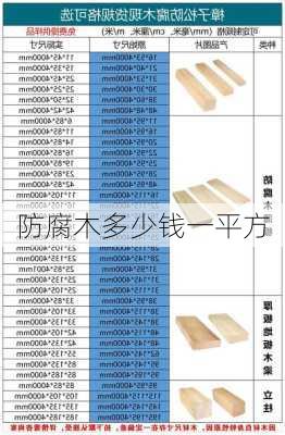 防腐木多少钱一平方