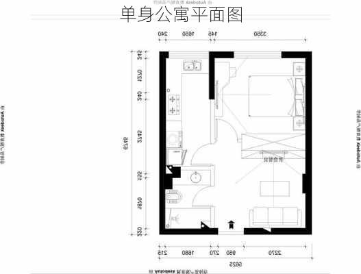 单身公寓平面图-第3张图片-七天装修网